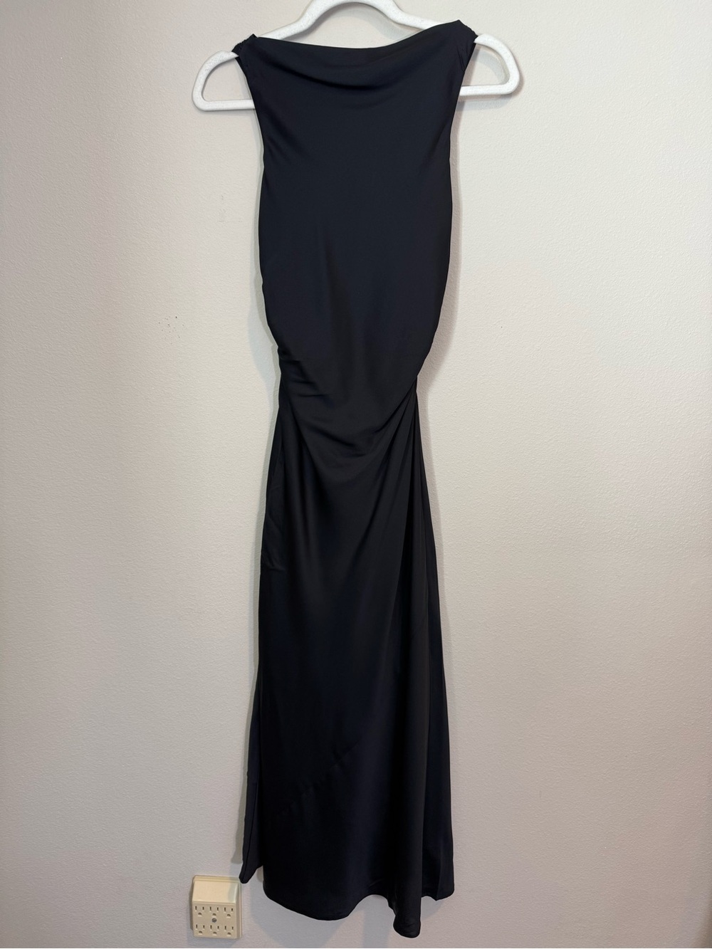 Quince Washable Stretch Silk High Neck Midi Dress - Picture 3 of 9